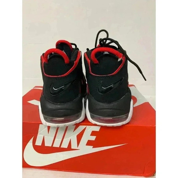 -814 Nike Youths Air More Uptempo, Black/White-US 6 YOUTHS - Picture 5 of 5